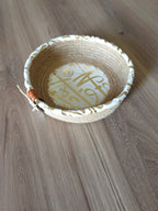 Ruvian Woven Plate – White & Jute