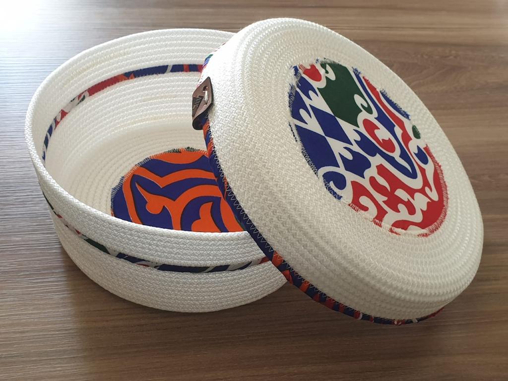 Ruvia Basket with Lid – Low