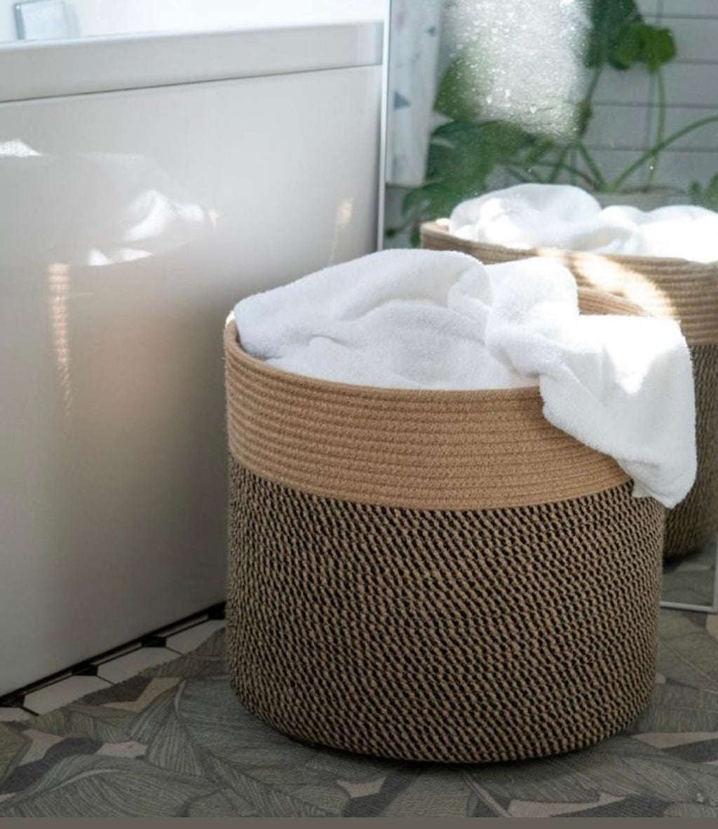 Navi Jute Laundry Basket