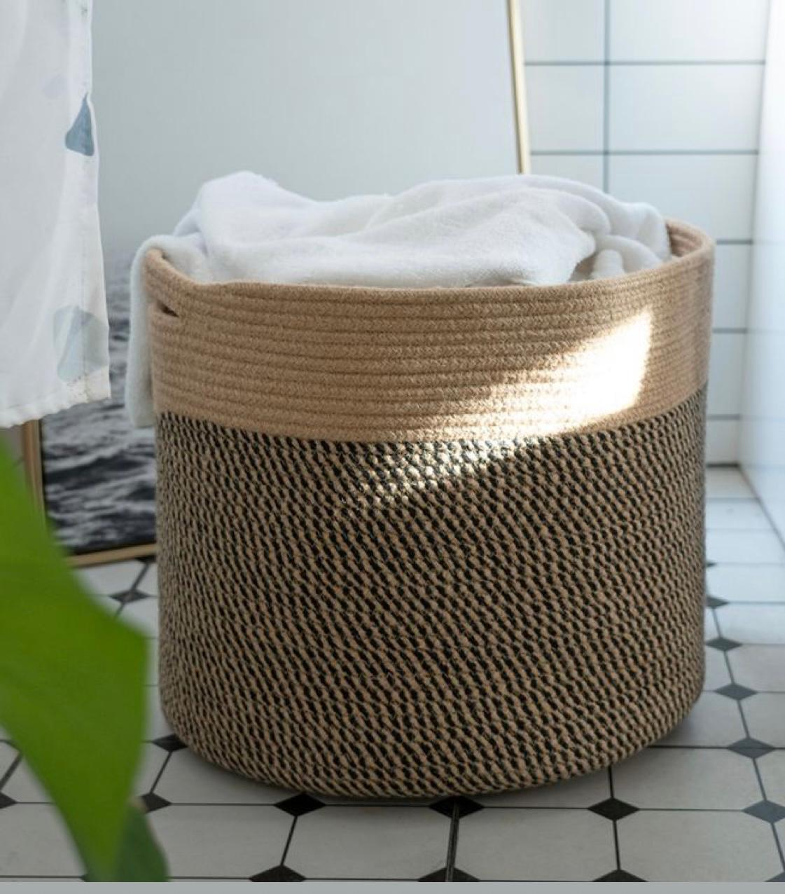 Navi Jute Laundry Basket