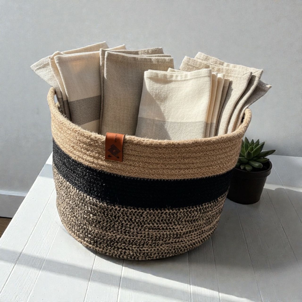 Kaya Woven Laundry Basket