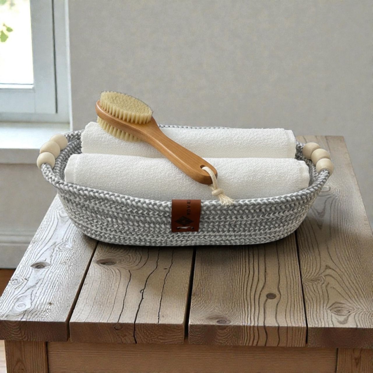 Dottie Woven Oval Plate – Wood