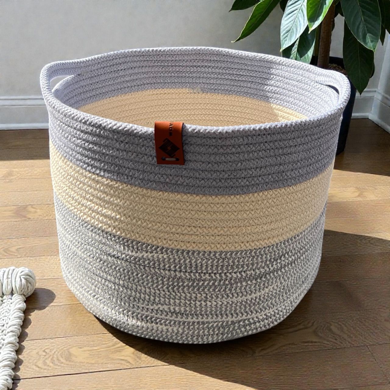Kaya Woven Laundry Basket