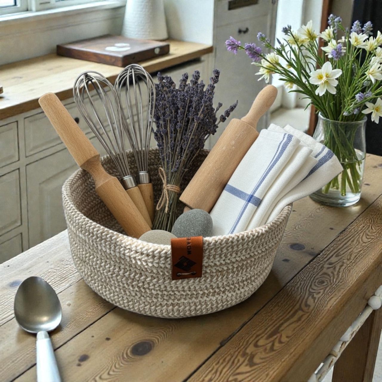Kaya Woven Round Plate- Shaped