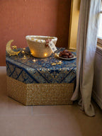 Zaya Woven Bowl – White & Jute