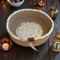 Ruvian Woven Plate – White & Jute