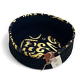 Ruvia Woven Plate – Black & Gold