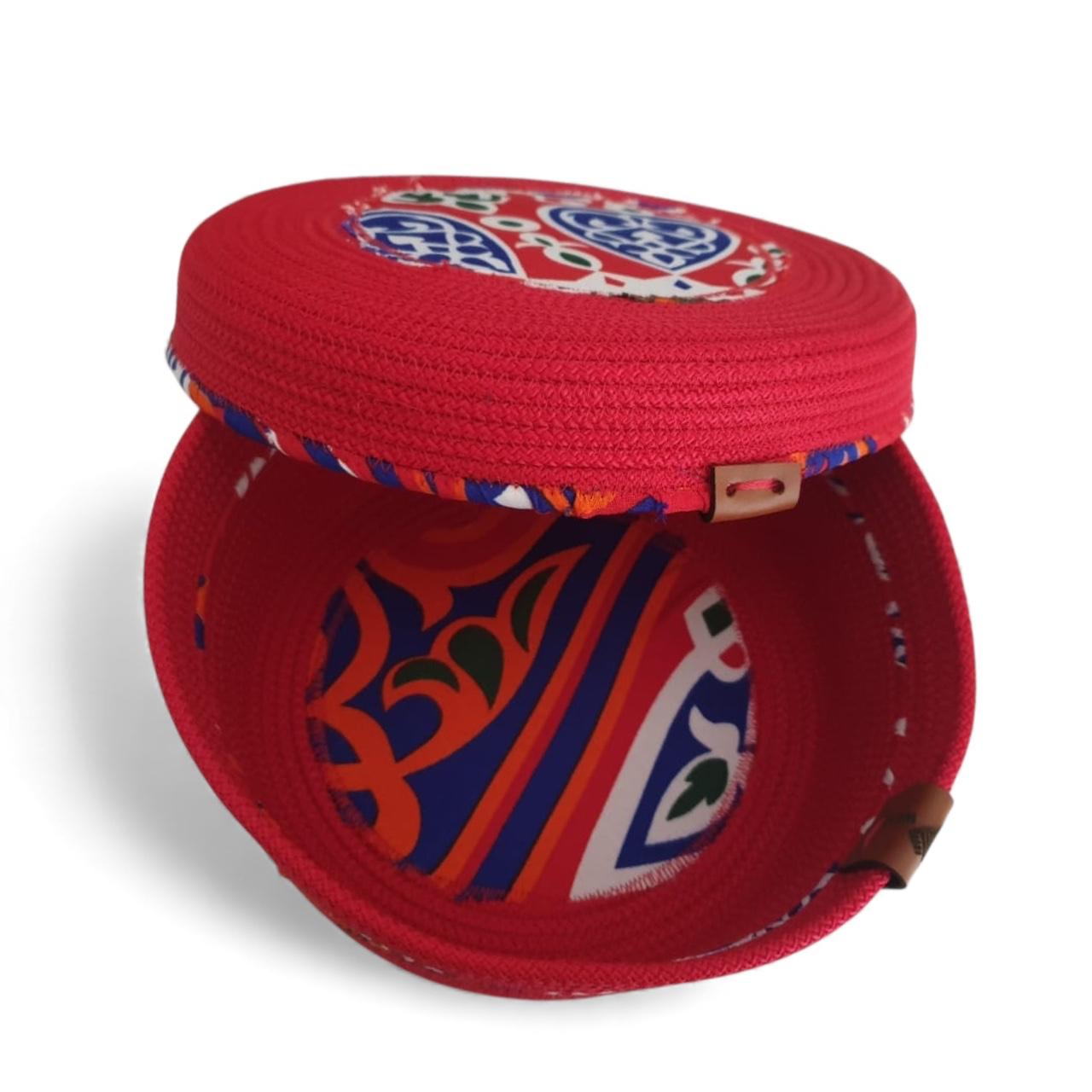 Ruvia Basket with Lid – Low