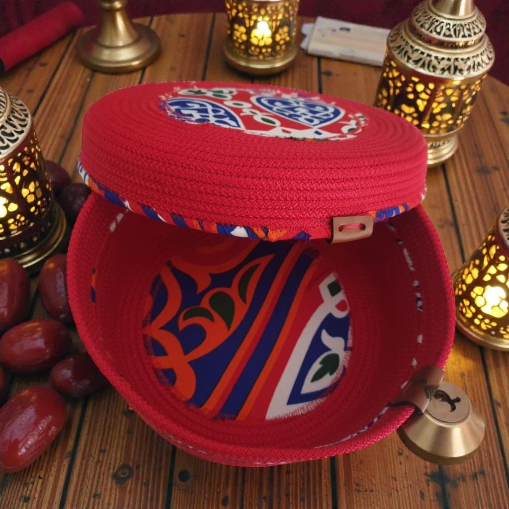 Ruvia Basket with Lid – Low