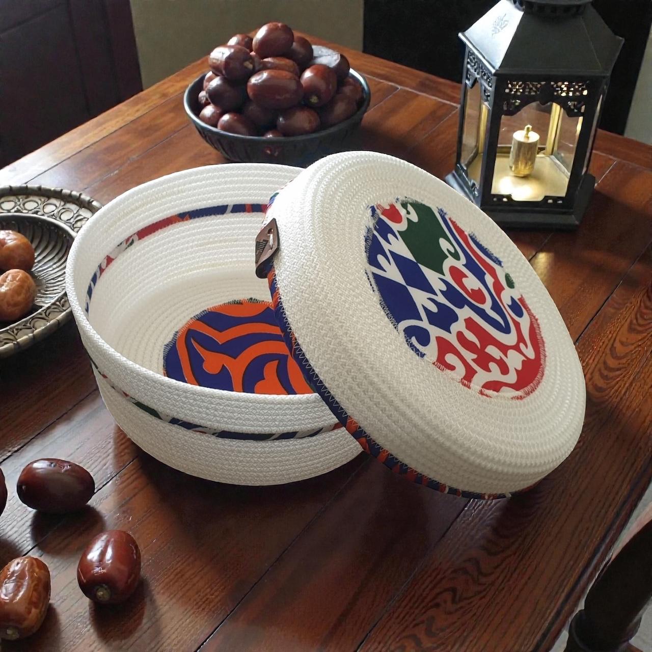Ruvia Basket with Lid – Low