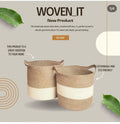 Nara Jute Laundry Basket