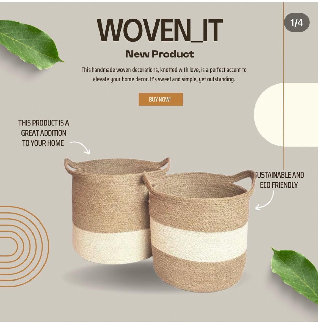 Nara Jute Laundry Basket