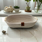 Dottie Woven Oval Plate – Wood