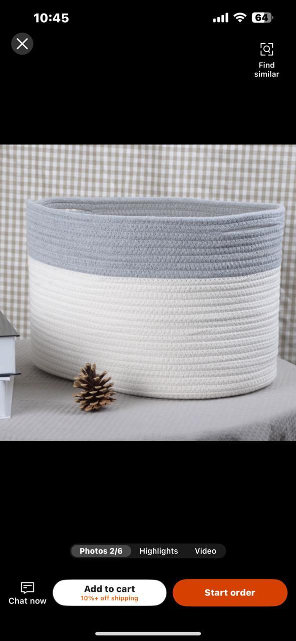 Luna XL Laundry Basket