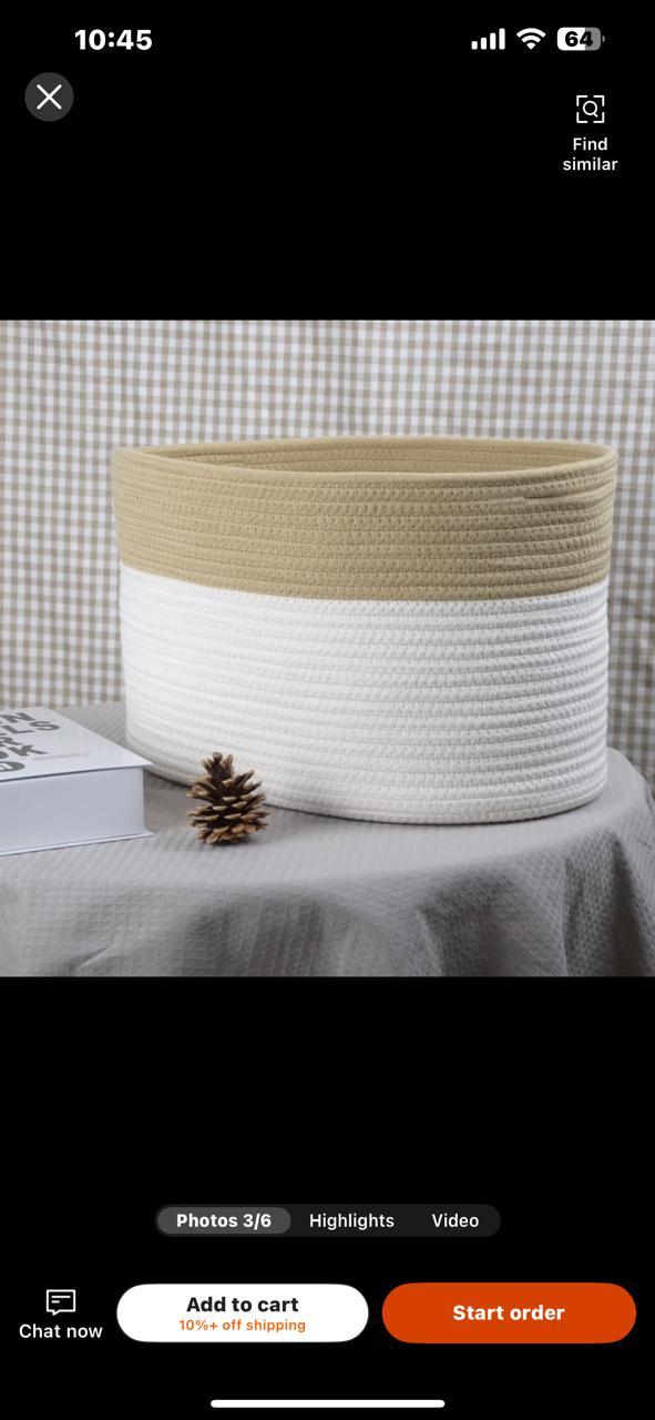 Luna XL Laundry Basket